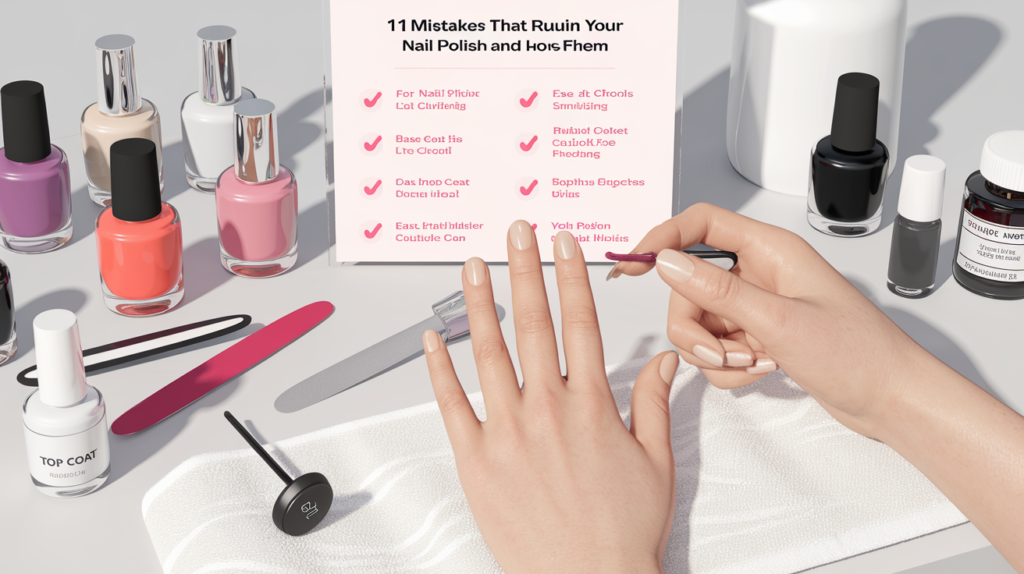 découvrez les 11 erreurs courantes qui compromettent la longévité de votre vernis à ongles et apprenez des solutions simples pour les éviter. transformez votre manucure et profitez de résultats éclatants grâce à nos conseils pratiques.