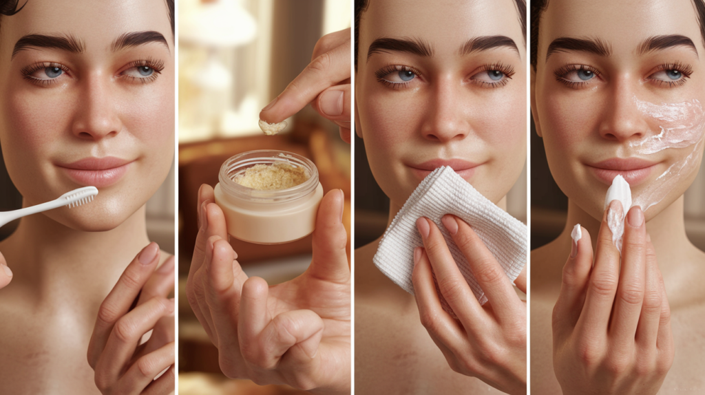 découvrez nos 4 gestes simples et efficaces pour exfolier vos lèvres en douceur. offrez-leur douceur et hydratation grâce à ces astuces faciles à réaliser à la maison.