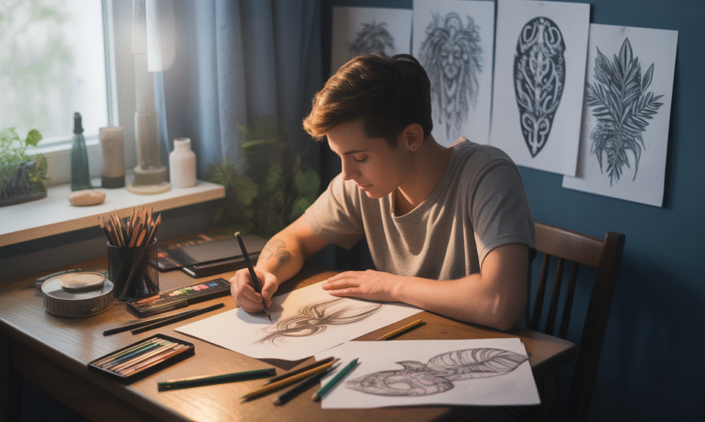 découvrez comment dessiner votre propre tatouage unique qui reflète votre personnalité. suivez nos conseils et astuces pour créer un design qui vous ressemble et exprime vos émotions. libérez votre créativité et apprenez à réaliser un tatouage qui vous est propre !