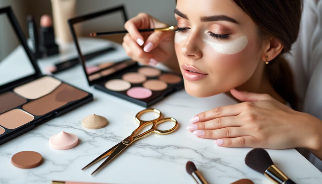 apprenez comment utiliser des ciseaux de couture pour réussir votre contouring facilement et obtenir un maquillage digne d'un professionnel grâce à cette astuce inattendue !