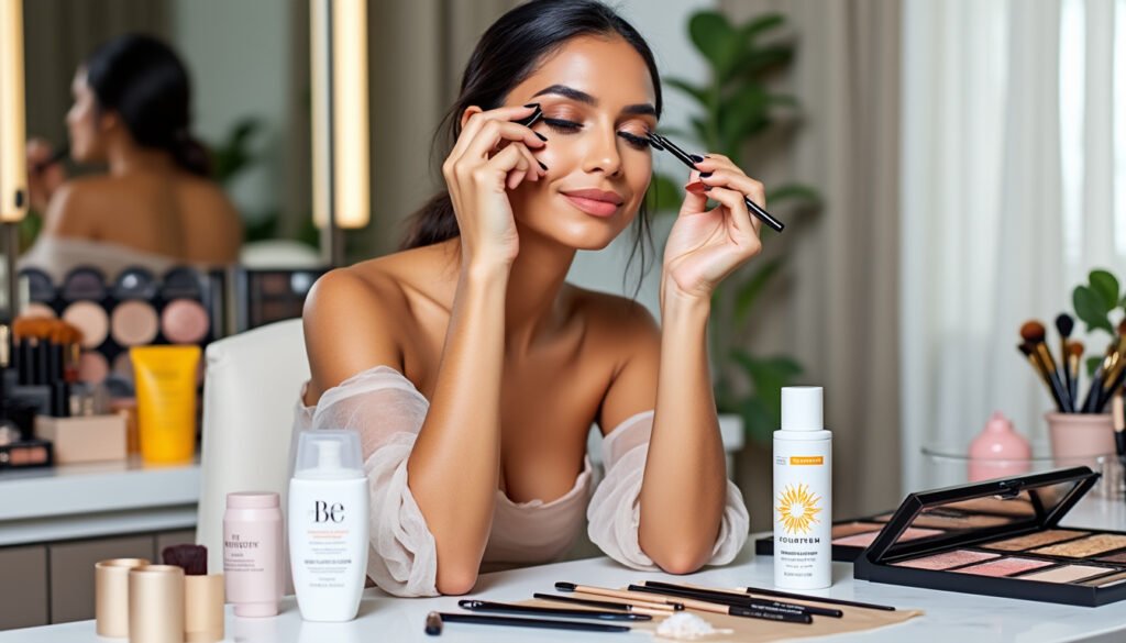 découvrez les secrets beauté de rasika dugal : ses mantras de maquillage, son astuce incontournable pour un eyeliner parfait et une erreur fréquente à éviter avec la crème solaire. inspirez-vous de ses conseils pour sublimer votre routine beauté !