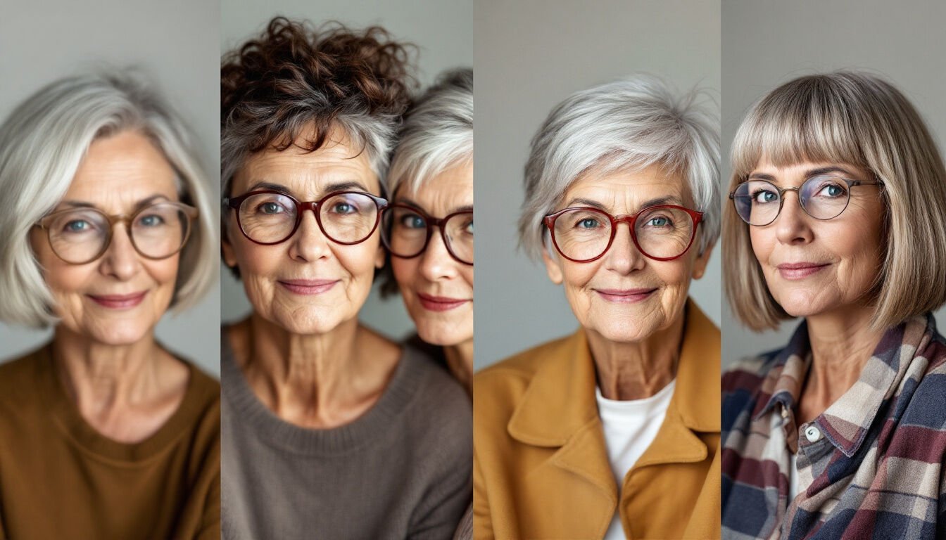 Découvrez 35 coupes de cheveux tendance spécialement adaptées aux femmes de 60 ans portant des lunettes. Inspirez-vous de styles modernes et élégants pour sublimer votre look à tout âge.