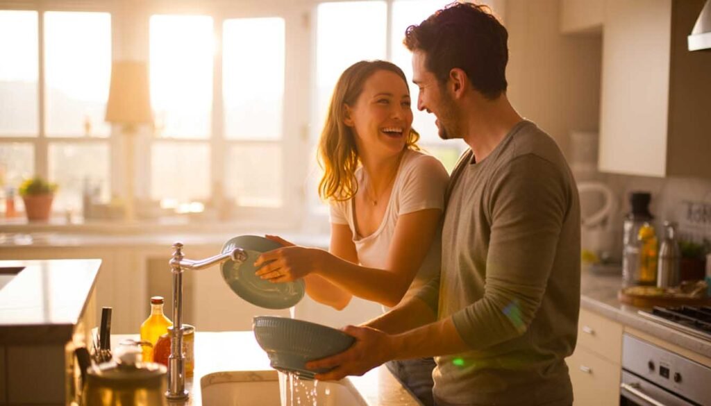 Tâches ménagères : ce partage invisible qui peut renforcer (ou fragiliser) votre couple répartition des tâches ménagères couple