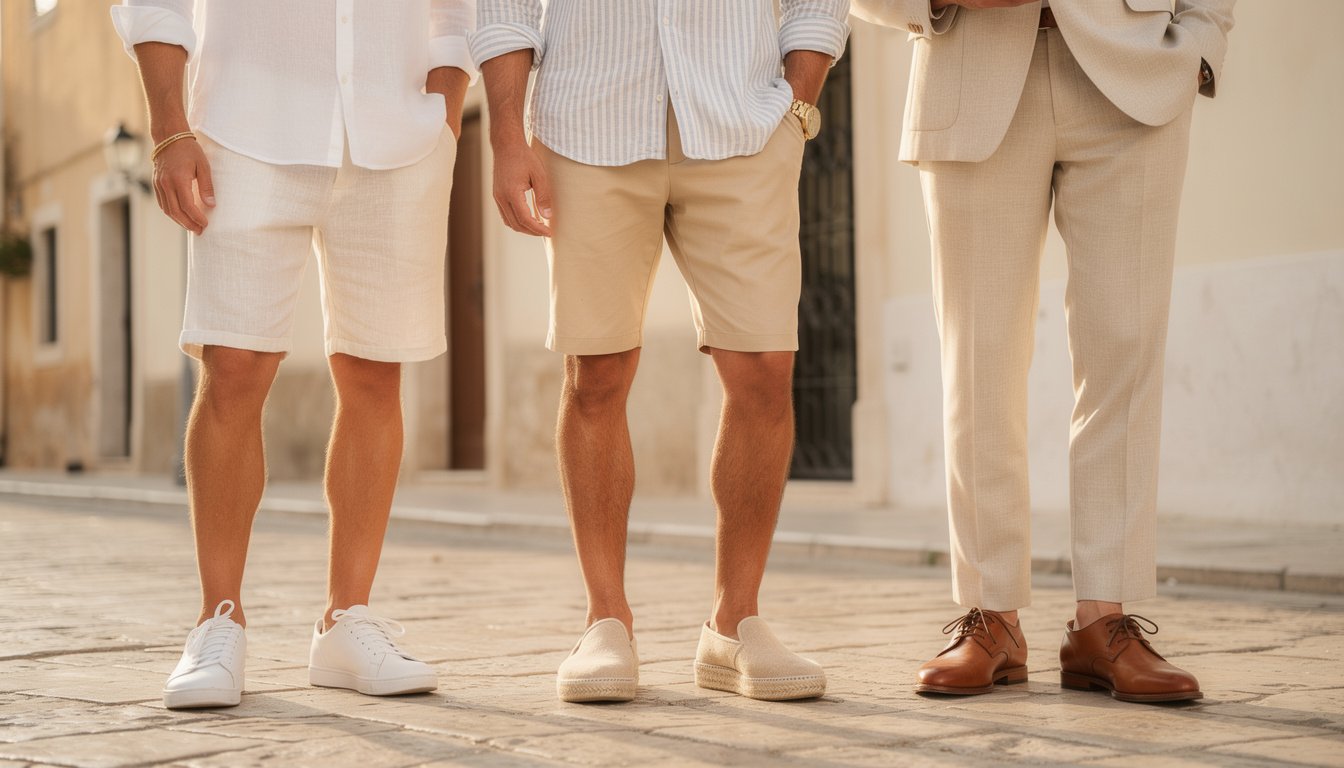 découvrez notre guide d'achat complet pour chaussures été homme et inspirez-vous avec des looks tendance pour la saison estivale.