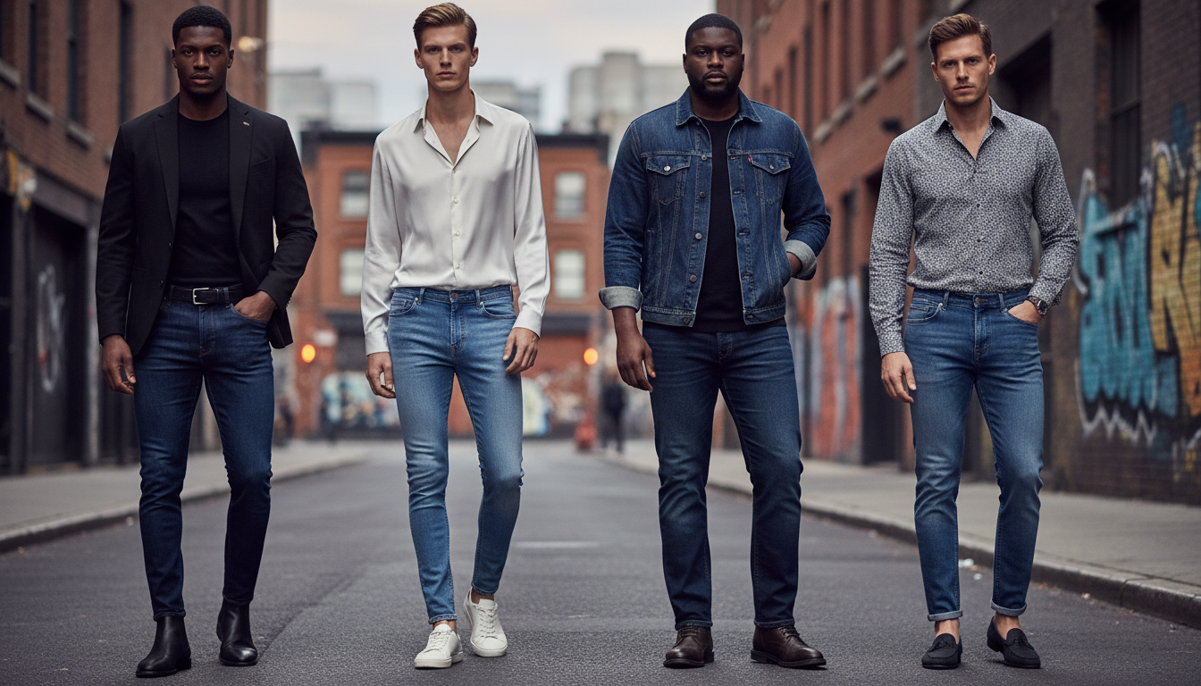 découvrez comment choisir la coupe de jeans idéale pour homme en fonction de votre morphologie et mettez en valeur votre silhouette avec style.