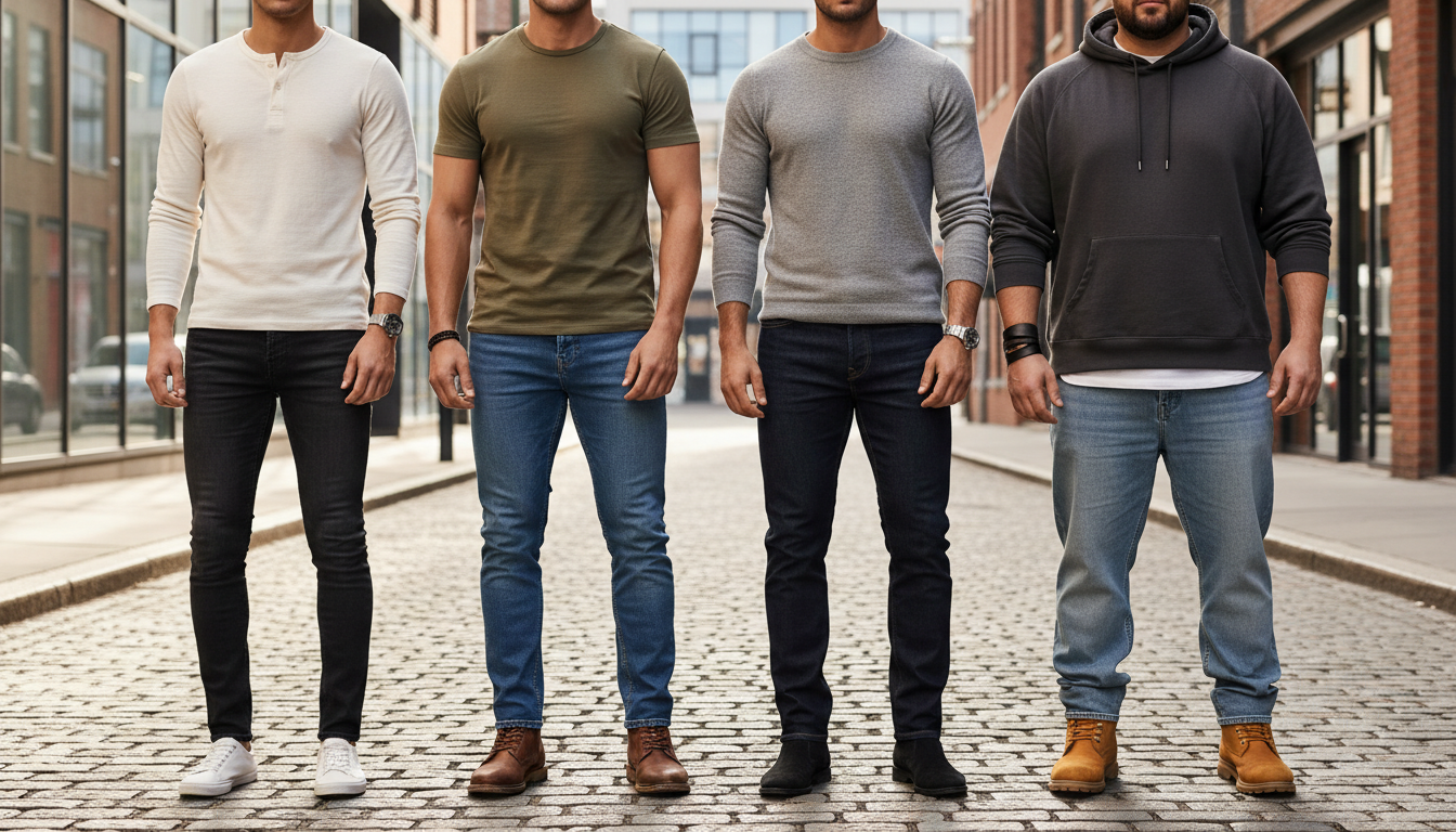 découvrez comment choisir la coupe de jean idéale pour homme en fonction de votre morphologie, pour un style confortable et élégant au quotidien.