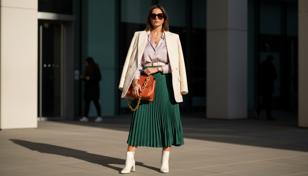 découvrez nos conseils pour créer des looks féminins élégants et tendances en assemblant des tenues complètes parfaitement harmonisées.