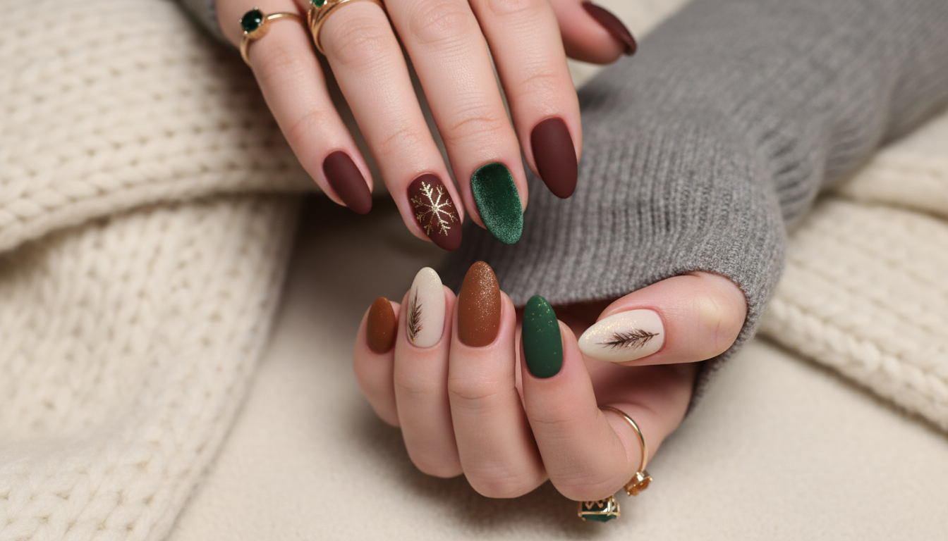 découvrez des idées de manucure hivernale avec des textures chaleureuses pour sublimer vos ongles durant la saison froide.