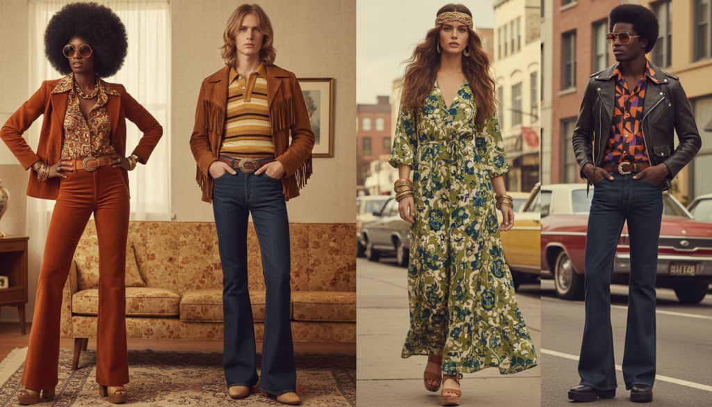 Années 70 : looks, coupes et matières à adopter découvrez les tendances incontournables des années 70 : looks emblématiques, coupes vintage et matières phares à adopter pour un style rétro réussi.
