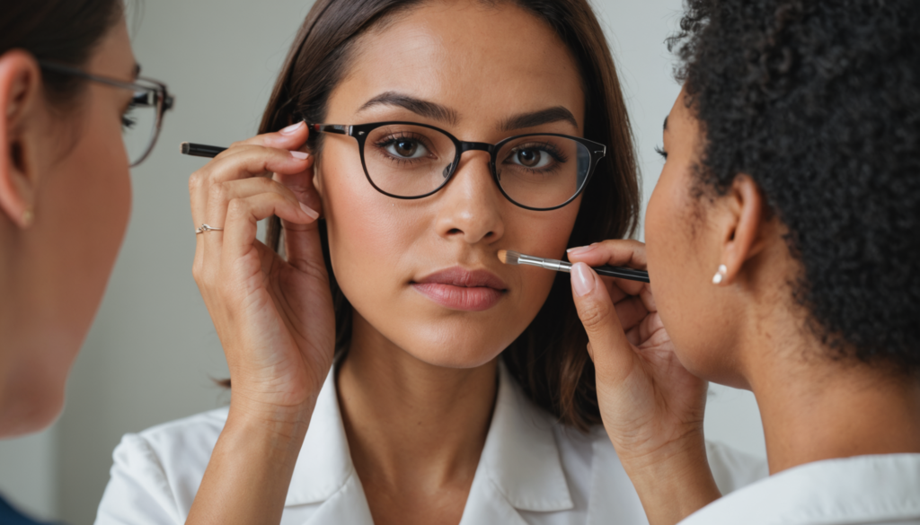 découvrez une astuce virale simple et efficace pour éliminer les marques laissées par vos lunettes et sublimer votre maquillage en un clin d'œil.