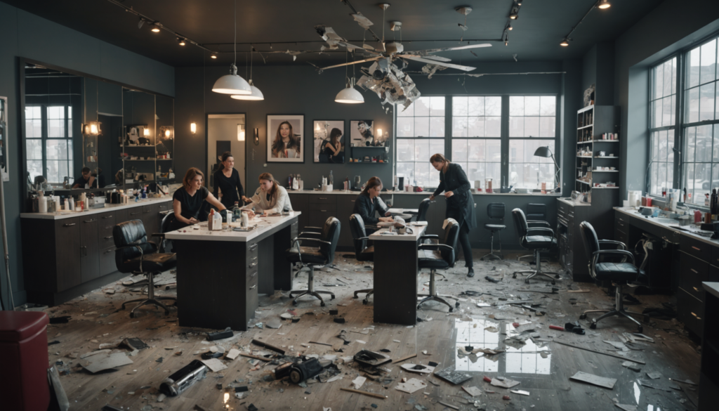 une explosion de grenade dans un institut de beauté a fait six blessés, suscitant l'intervention des secours et une enquête en cours.