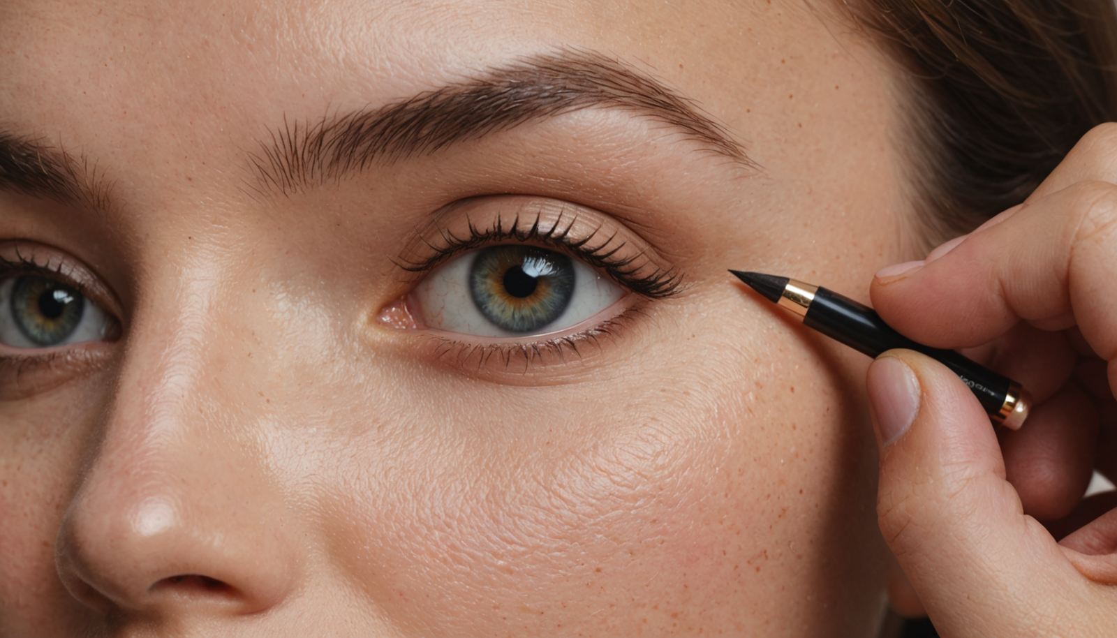 découvrez le secret maquillage malin : comment utiliser un crayon directement sur la muqueuse pour camoufler efficacement les cernes et illuminer votre regard.