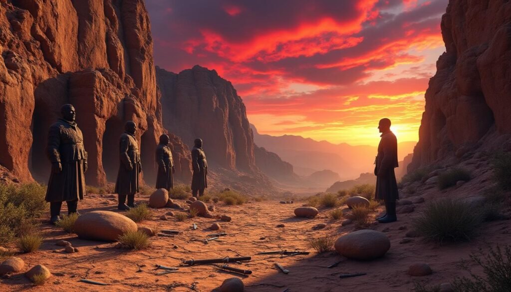 découvrez notre guide complet pour résoudre l’énigme des statues de soldats dans les ruines de la gorge de dracomort dans crimson desert. astuces et secrets révélés pour avancer dans le jeu.