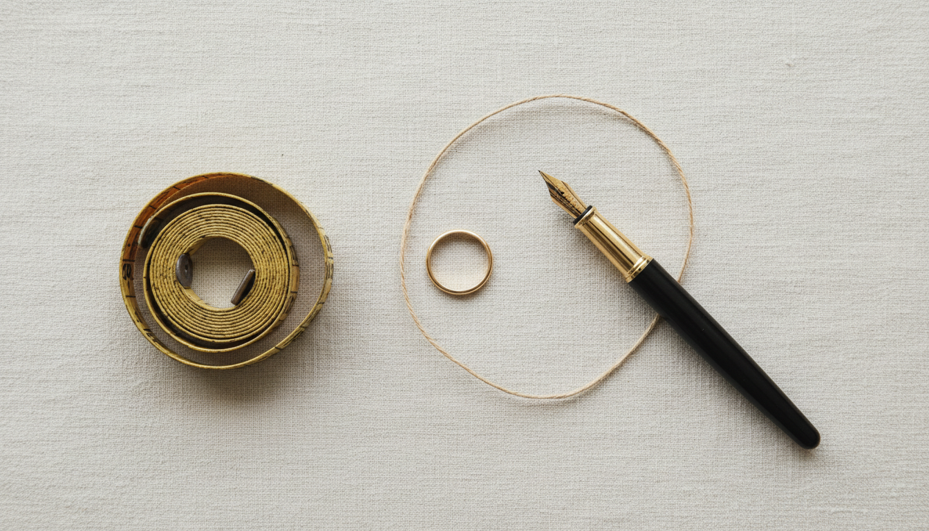 découvrez des astuces simples et des outils du quotidien pour mesurer votre tour de doigt sans baguier, et trouvez la taille parfaite pour vos bagues facilement.