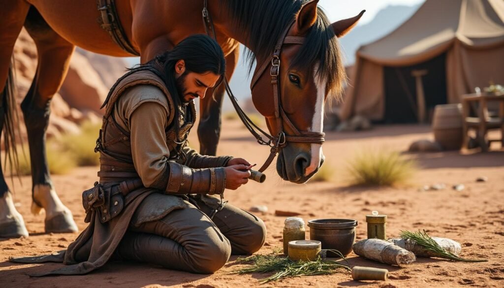 découvrez notre guide complet pour soigner efficacement votre cheval dans crimson desert. apprenez les meilleures astuces et conseils pour maintenir la santé et les performances de votre fidèle compagnon.