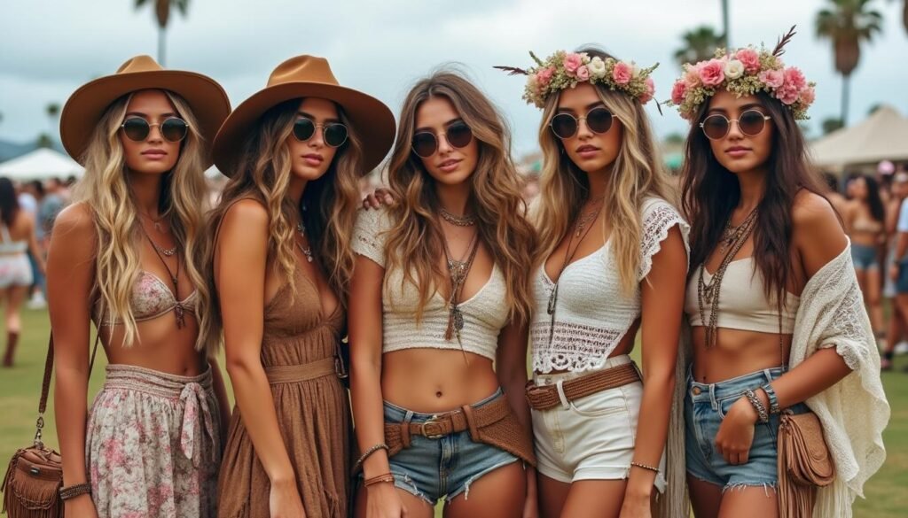 découvrez des looks de festival inspirés de coachella avec des pièces tendances et des accessoires incontournables pour un style bohème chic et décontracté.