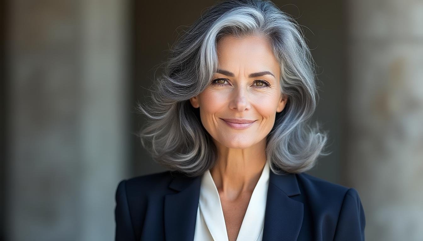 découvrez les couleurs parfaites pour sublimer vos cheveux gris et illuminer votre regard grâce à nos conseils maquillage adaptés.