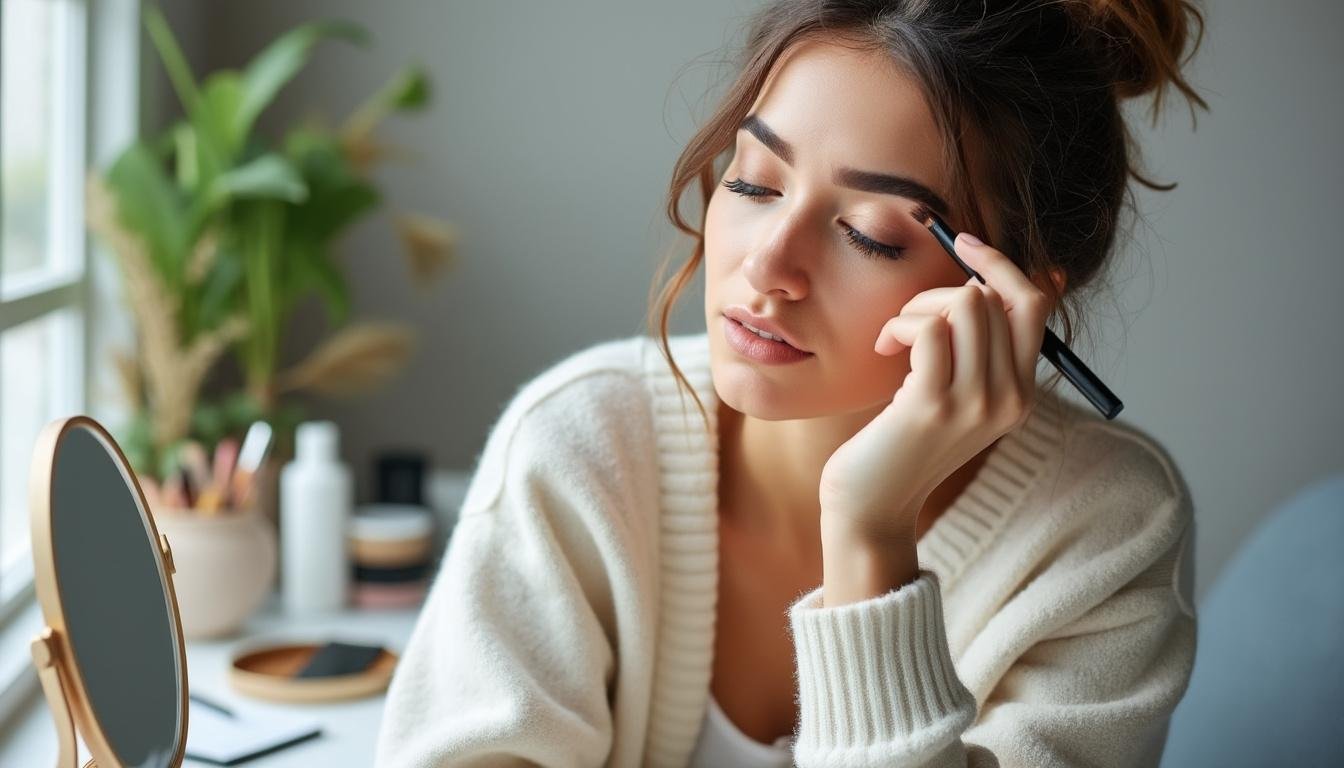 découvrez l'astuce maquillage incontournable pour sublimer votre regard en un instant et obtenir des sourcils parfaitement relevés et stylés.