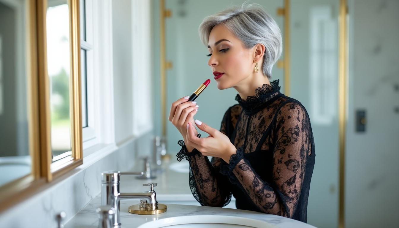 après 50 ans, oubliez le rouge à lèvres classique et adoptez l'astuce préférée des mannequins pour des lèvres sublimées, naturelles et éclatantes de beauté.