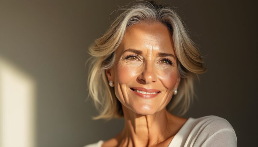 découvrez le secret maquillage d'estelle lefébure, 60 ans, pour estomper naturellement les rides et sublimer votre peau au quotidien.