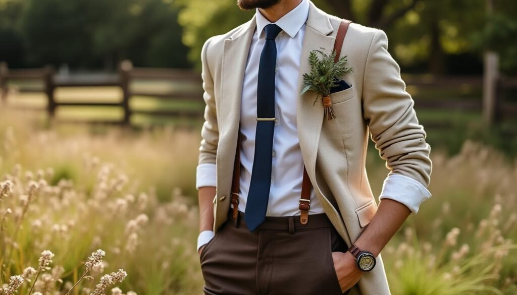 découvrez les conseils incontournables pour choisir la tenue idéale d'un homme lors d'un mariage champêtre, alliant élégance et confort dans un cadre rustique.