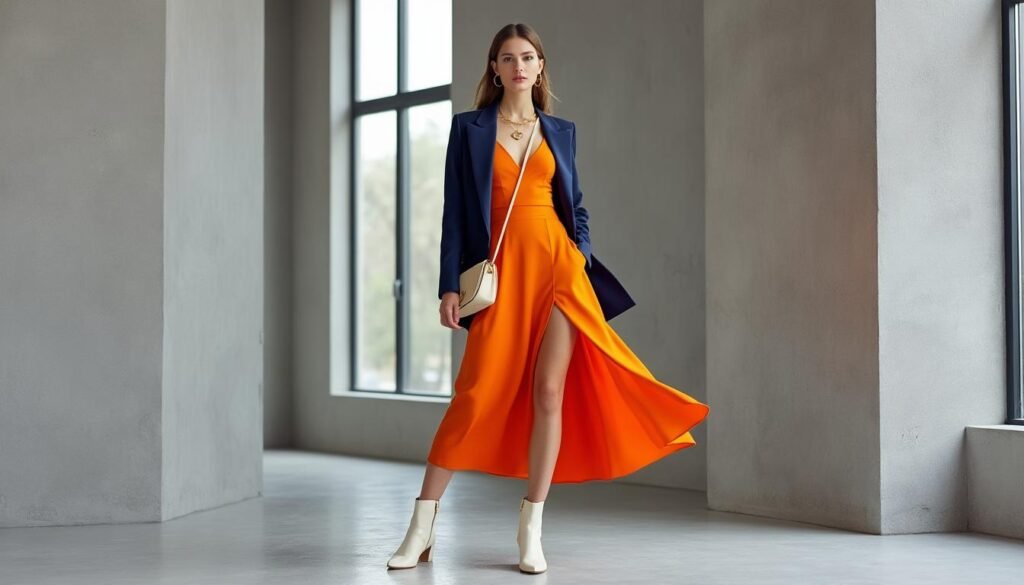 découvrez quelles couleurs associer avec l'orange pour créer une tenue harmonieuse et stylée, et illuminer votre garde-robe avec succès.