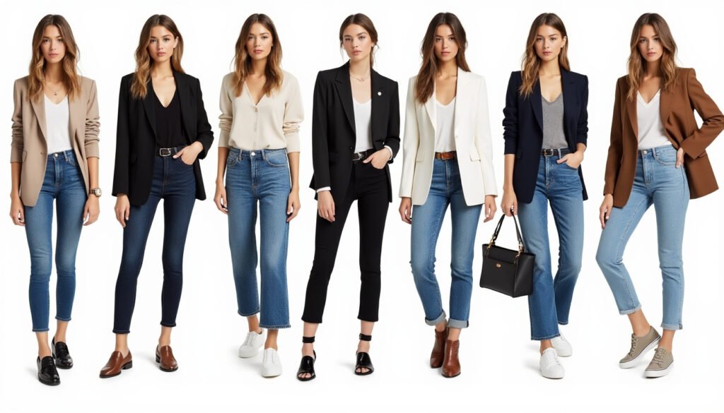 découvrez comment porter un blazer avec un jean en choisissant les bonnes coupes, couleurs et chaussures pour un style élégant et décontracté réussi.