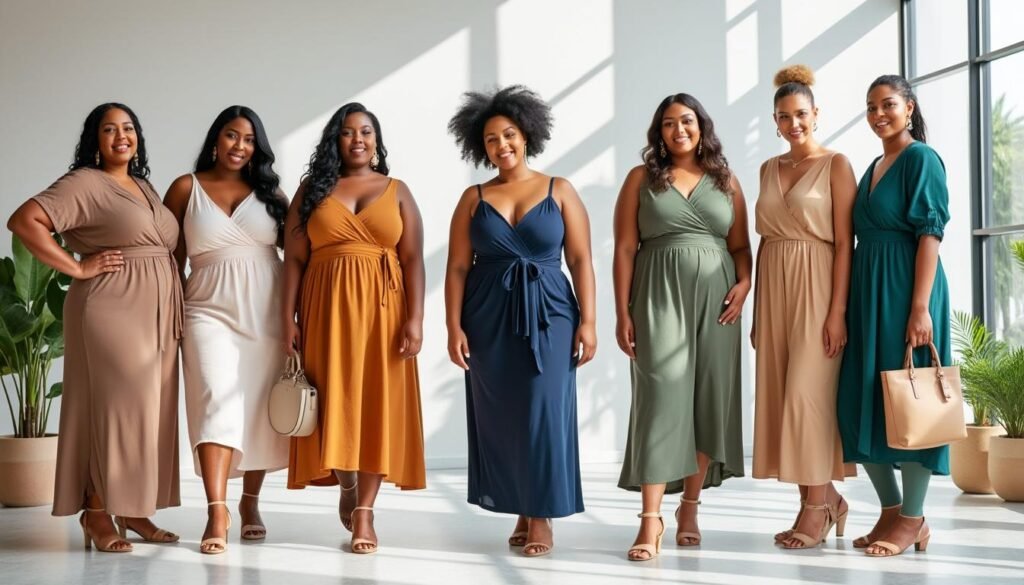 découvrez notre sélection de robes pour femmes rondes, alliant modèles flatteurs et confort optimal pour sublimer toutes les silhouettes avec élégance.