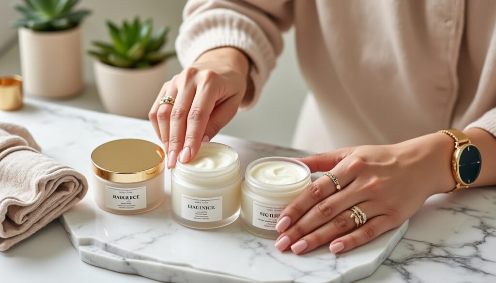 découvrez notre sélection des meilleures crèmes pour les mains, idéales pour hydrater intensément et réparer la peau sèche et abîmée.