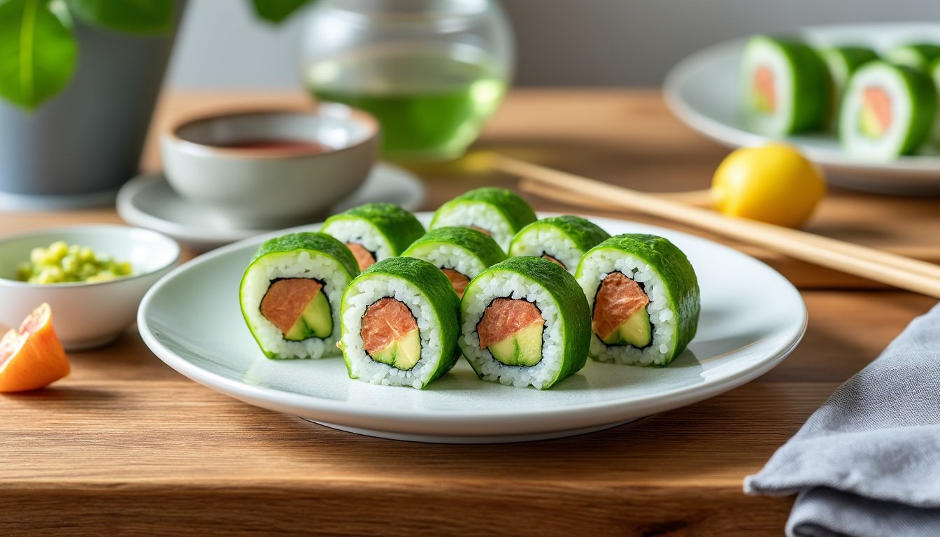 découvrez une astuce légère et rafraîchissante pour éliminer les algues de vos makis, un secret qui a séduit tous mes invités et transformé leurs saveurs.