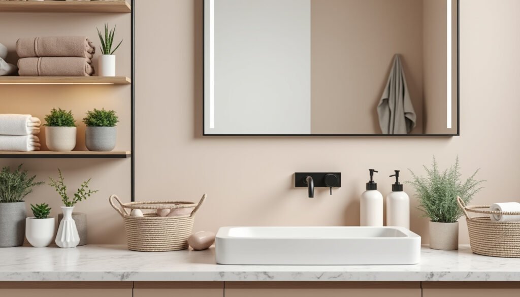 découvrez comment elle a transformé sa salle de bain pour moins de 100 € sans entreprendre de travaux lourds, malgré la peur de tout abîmer.