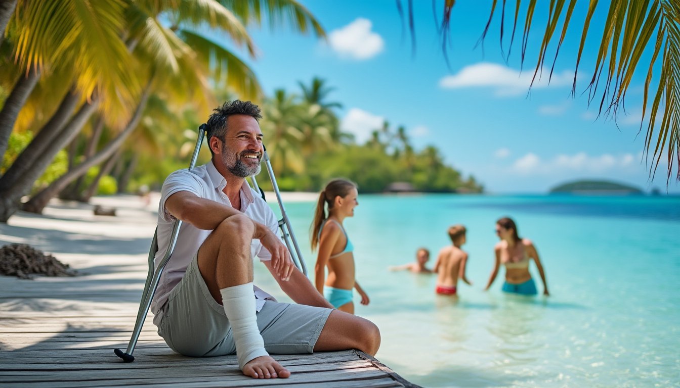arthur, toujours en convalescence, trouve la recette parfaite pour profiter de tahiti avec sa femme mareva, combinant détente et saveurs exotiques.