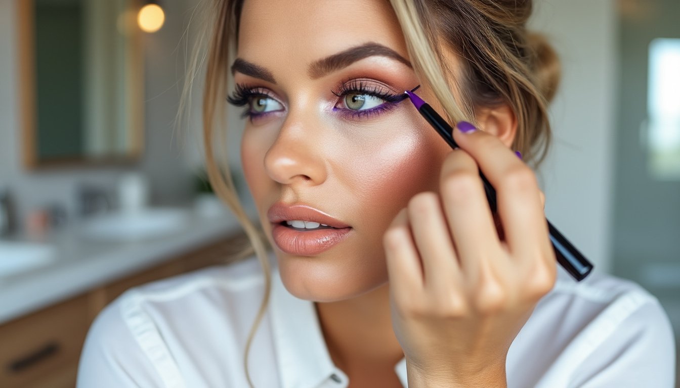 découvrez le secret du crayon violet et sublimez votre regard cet automne en un seul geste simple. apportez éclat et profondeur à vos yeux avec notre astuce beauté incontournable.
