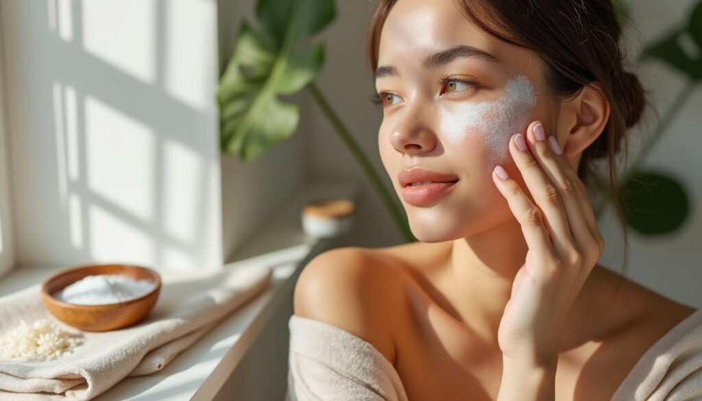 amidon de riz sur le visage : découvrez ses effets possibles sur la peau, comment l’utiliser et pourquoi sarah pannetrat en parle.