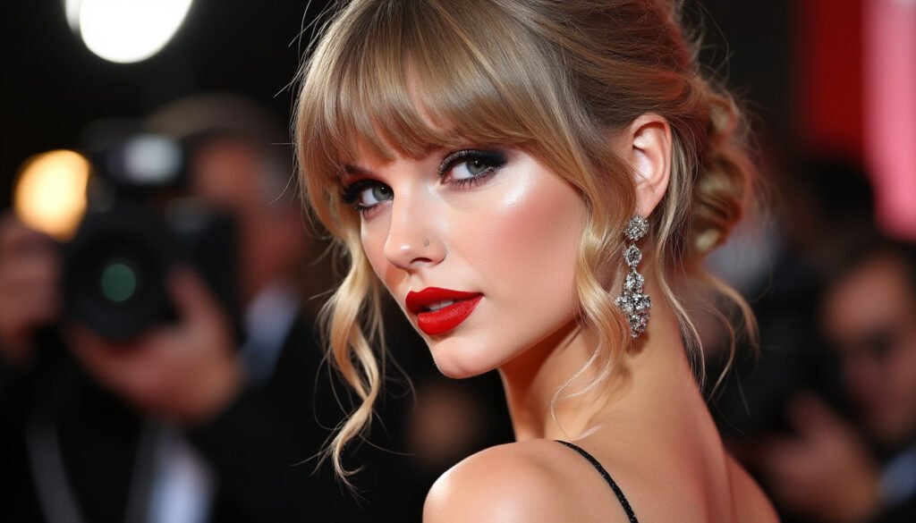 aux mtv video music awards 2026, taylor swift revisite un grand classique beauté et signe le look le plus remarquable de la soirée.