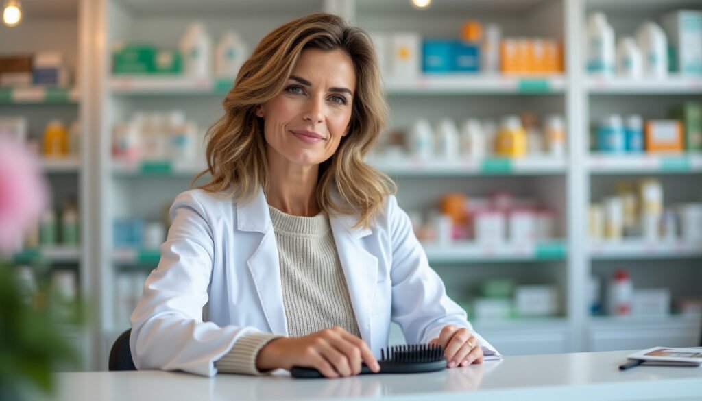 Chute de cheveux : la pharmacienne Lena de Pons témoigne après avoir retrouvé… la pharmacienne lena de pons témoigne de son expérience face à la chute de cheveux et raconte son parcours pour retrouver une chevelure plus dense.